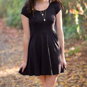 Little black flowy dress
